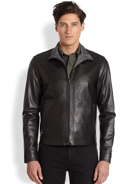 michael kors mens leather utility jacket|michael kors men's winter coats.